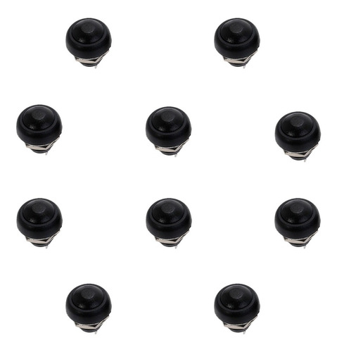 10 Piezas - Pbs-33b Mini Push Button Boton Contra Agua 12mm