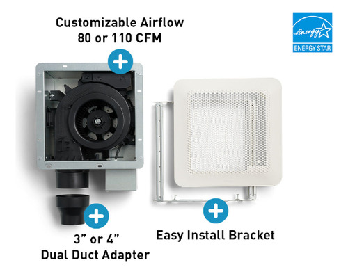 Extractor De Aire Para Baño Panasonic, Pick-a-flow, Sensor D