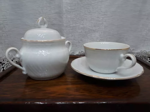 TAZA DE TE C/PLATO - PORCELANA TSUJI