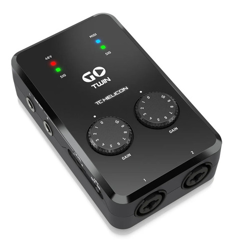 Imagen 2 de 4 de Interfaz De Audio Tc Helicon Go Twin Cel Pc Irig Ios Android