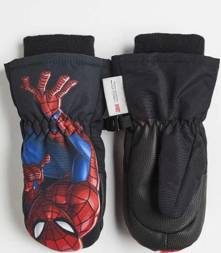 Guantes De Nieve H&m Talle 2-4 Años Niños Spiderman Nuevos