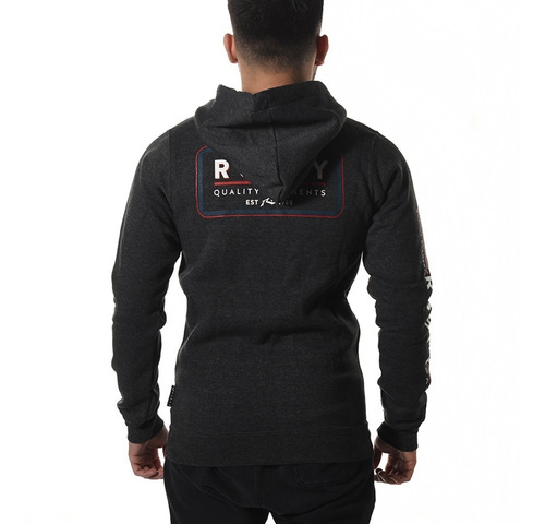 Imagen 3 de 10 de Campera Algodón Hombre Rusty Ultimated Cc Negro Pre