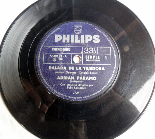 Adrian Paramo - Balada De La Tejedora / Reloj Y Tarjeta 1973