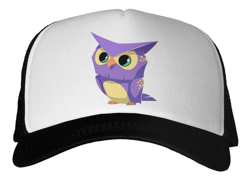 Gorra Owl Buho Lechuza Dibujo Diseño Art Violet