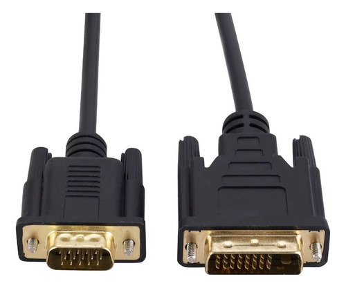 Cabo Dvi-d 24+5 Macho X Vga Macho 1,5m Para Monitor