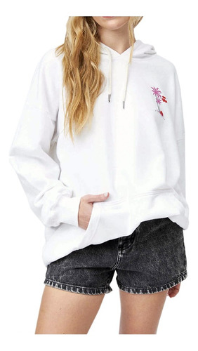 Billabong Light Live In Hood Blanco Buzo Mujer