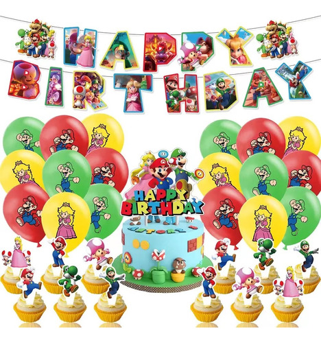 Cotillon Cumpleaños Super Mario Bros