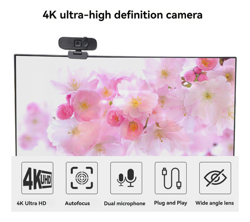 Cámara Web Usb Webcam 2k De Alta Definición Con Micrófono