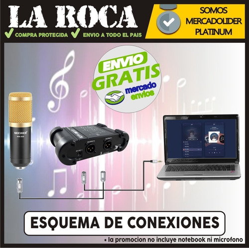 Fuente De Alimentación Phantom +48v Moon 2 Canales Envio - Cuotas