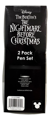 Jack Disney Coleccion Tim Burtons Set Boligrafos