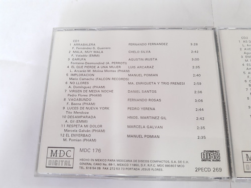 Mi Arrabal Inolvidable Vol. 1 Y 2, Cd Album Doble Año 1993. (Usado)