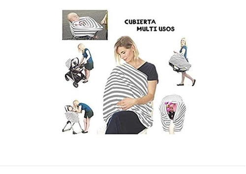 Manta Para Amamantar Lactancia Maternidad Bebes Gris Boppy