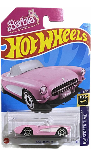 Hot Wheels 1956 Corvette Rosa Barbie The Movie 9/10 | 2022