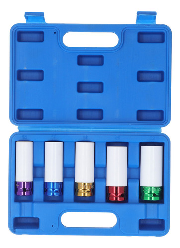 5 Piezas Dados De Impacto Estandar Juego De Dados De 1/2 Kit