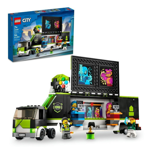 Kit Lego City Camión De Torneo De Videojuegos 60388 344 Pzas