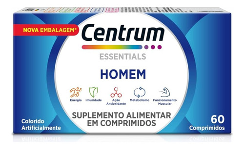 Suplemento Vitamínico Centrum 60 Comprimidos Neutro