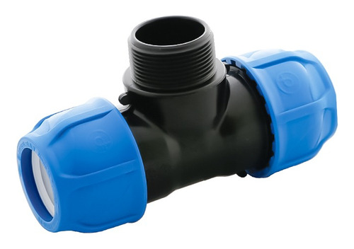 Tee De Compressão Pp P/pead 32x32mm 3/4 Rosca Macho