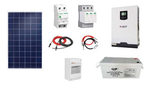 Kit Solar 510w 1kva Panel Iluminación Nevera Radio Licuadora