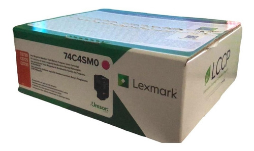 Toner Lexmark 74c4sm0 Magenta 