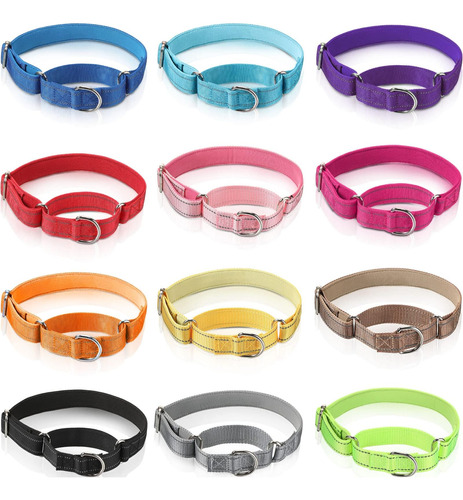 12 Collares Martingale Para Perros Medianos, Collar Reflecta