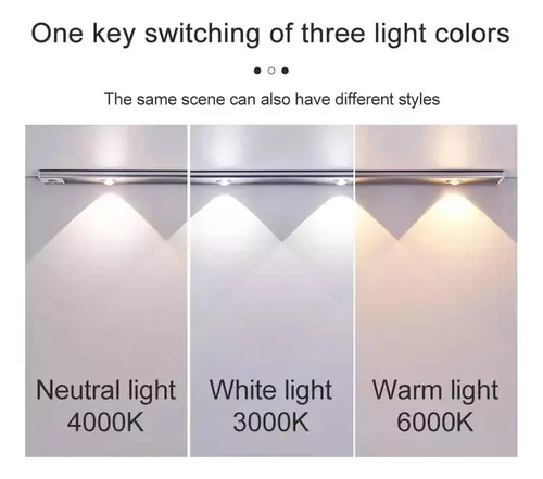Lámpara Led Con Sensor De Luz Recargable Usb 60 Cm