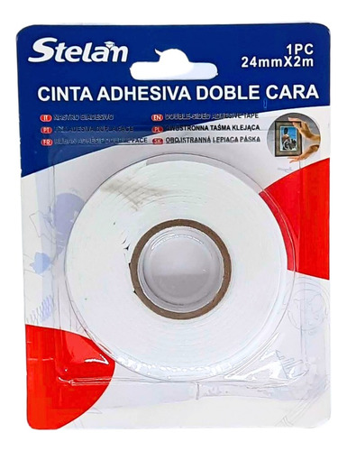 Cinta Doble Contacto 24mm X 2 Metros Cinta Doble Faz Espuma