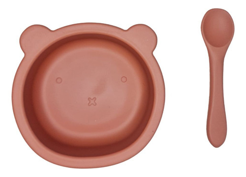 Set Bowl De Silicona Bebe Niño Niña 2 Piezas