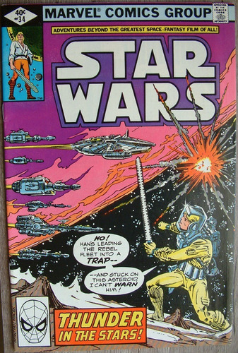 Star Wars Comic 34 Mint State Excelente Estado 1977 Original