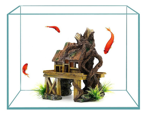 ** Adorno De Resina For Acuario, Escultura For Acuario, Casa