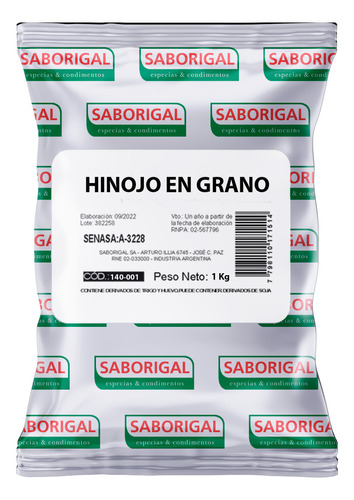 Hinojo En Grano X 1 Kg