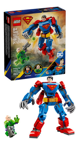 Brinquedo Robô Do Superman Vs Lex Luthor 76302 +6 Anos Lego 120 Superman