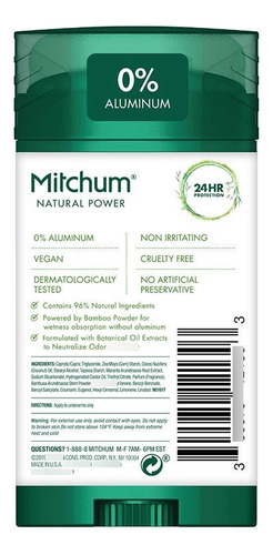 Desodorante Natural Para Hombres 100g Protección Larga Durac