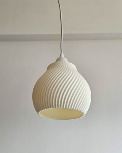 Lámpara Colgante Moderna Tulip 3d - Makokos Taller Blanco
