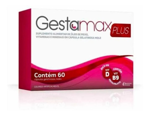 Gestamax Suplemento Vitamínico Para Gestantes 60 Cápsulas