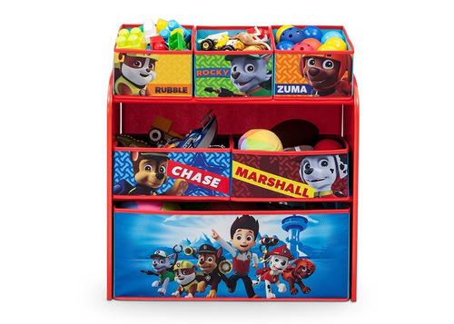 Caja Juguetero Paw Patrol Organizador Cajones Multiple