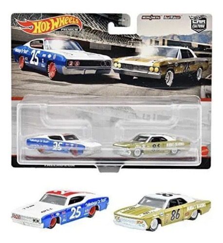 Hot Wheels Premium 66 Chevelle 69 Ford Torino Talladega