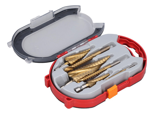 Step Drill Bits, 6 Unidades/conjunto, Broca Ranhurada Em Esp