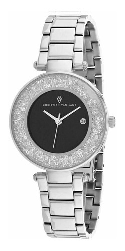 Reloj Mujer Christian Van Sant Cv1211 Cuarzo Pulso Plateado 