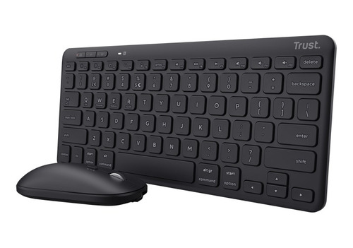 Combo Trust Lyra Teclado + Mouse Wireless Bt Recargable