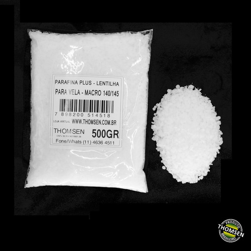 500 Gramas - Parafina Plus 140 145 Lentilha P Velas