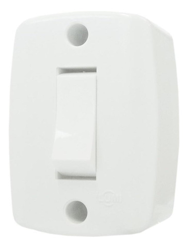 Interruptor Externo Ilumi Retangular Branco 1 Simples  16553