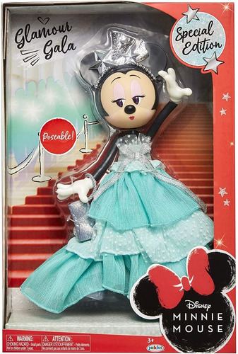 Muñeca Figura Minnie Mouse Articulada Edicion Especial Gala