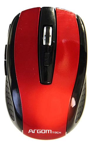 Mouse Óptico Inalámbrico 2.4ghz Usb Ms32 Argom Tech Rojo