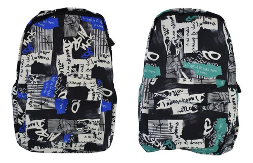 Mochila Escolar Con Compartimiento Para Laptop Estampada 