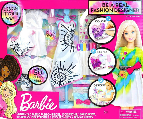 Barbie Diseño De Modas Vestidos Tie-dye Muñeca Original