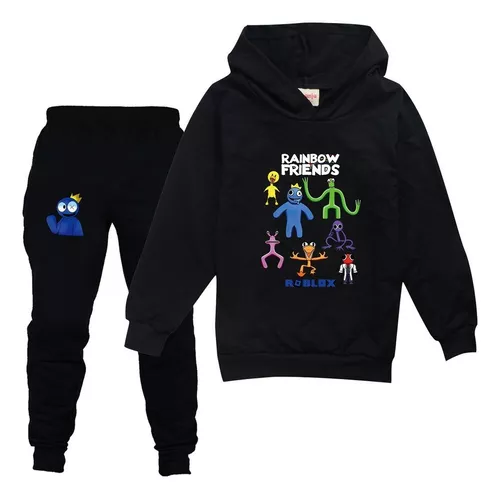 4-8 anos crianças roupa de banho conjunto Roblox Rainbow Friends tops +  shorts + boné banho terno presentes