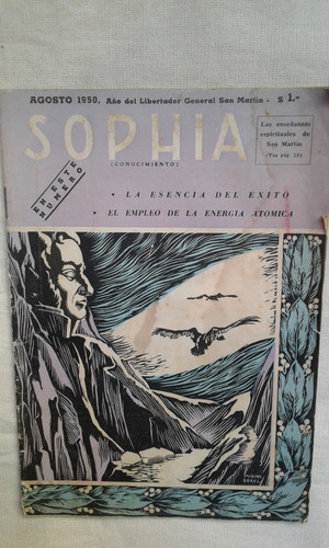 Revista Sophia Agosto De 1950. San Martin. 