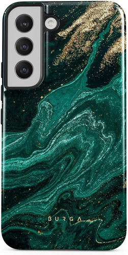 Funda Para Samsung Galaxy S22 Plus - Marmol Verde/negro