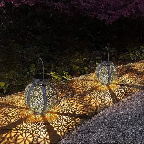 Paquete De 2 Linternas Solares Para Colgar Al Aire Libre, Re