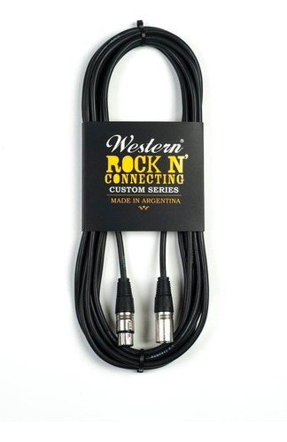 Cable Xlr Hembra A Xlr Macho. 6 Metros Western Cc60